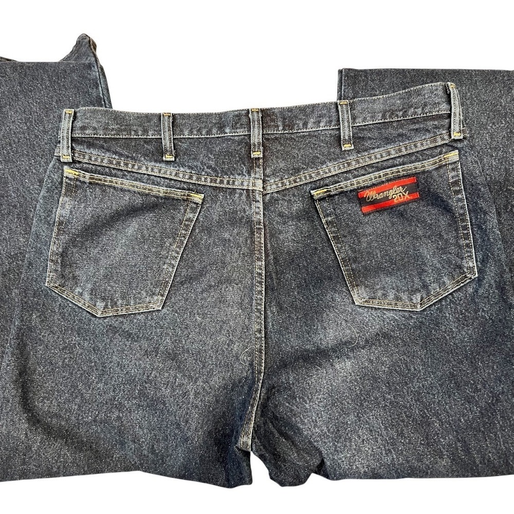Wrangler 20X Relaxed Fit Jeans - Men's Size 38x34 - Dark Wash Denim Pants - Picture 7 of 7